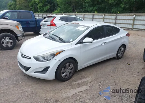 2016 Hyundai Elantra Se/Sport/Limited из США, поврежденный, VIN 5NPDH4AE4GH765866